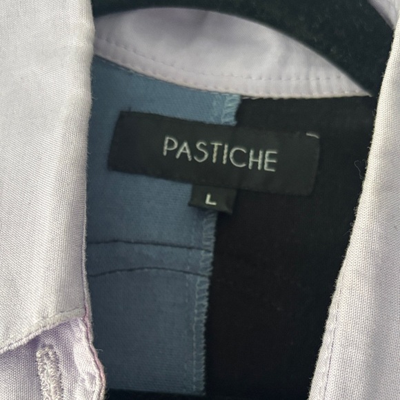 Pastiche Linen Colorblock Shirt - Picture 2 of 3